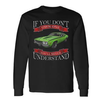 1973 Plymouth Road Runner Back Side Unisex Long Sleeve | Favorety AU