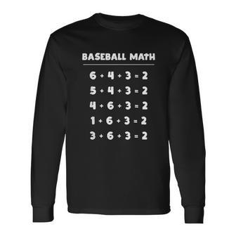 6 4 3 2 Baseball Math Cute Playing Softball Unisex Long Sleeve | Favorety DE