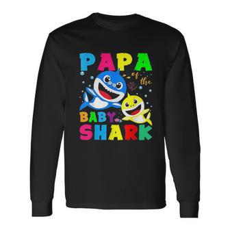 Cute Papa Of The Baby Shark Unisex Long Sleeve | Favorety CA