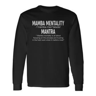 Funny Mamba Mentality Motivational Definition Gift Unisex Long Sleeve | Favorety UK