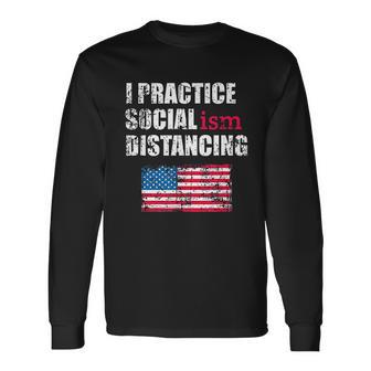 Funny Political Social Distancing Socialist Unisex Long Sleeve | Favorety