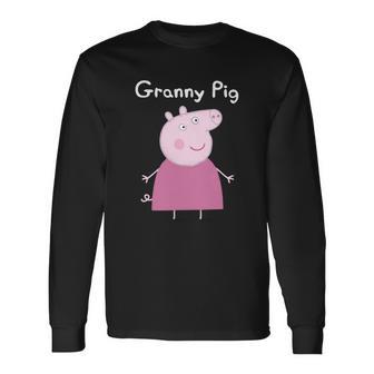 Granny Pig T-Shirt Unisex Long Sleeve | Favorety