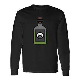 Halloween Poison Bottle T-Shirt Unisex Long Sleeve | Favorety CA