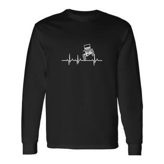 Jeep Driver - The Jeep Is In My Heartbeat - Mens T-Shirt Unisex Long Sleeve | Favorety CA