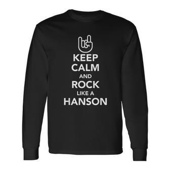 Keep Calm And Rock Like A Hanson Oktoberfest Unisex Long Sleeve | Favorety DE