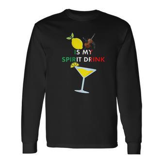 Limoncello Lemon Cello Is My Spirit Drink Unisex Long Sleeve | Favorety CA