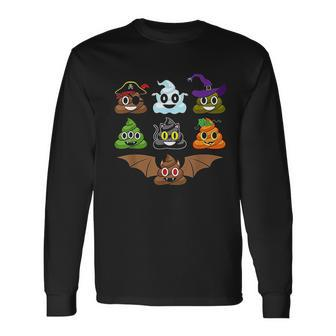 Poops Emojis Halloween Unisex Long Sleeve | Favorety CA