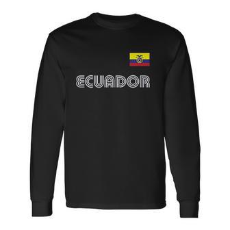 Spiritforged Apparel Ecuador Soccer Jersey Unisex Long Sleeve | Favorety DE