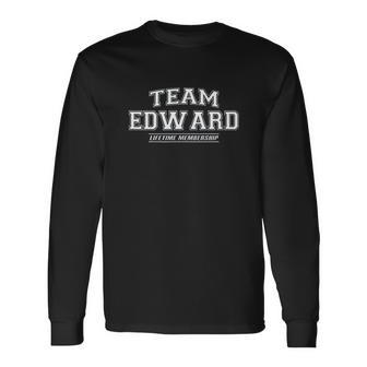 Team Edward First Name Family Reunion Gift Unisex Long Sleeve | Favorety UK