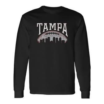 Vintage Tampa Bay Football Skyline Unisex Long Sleeve | Favorety DE