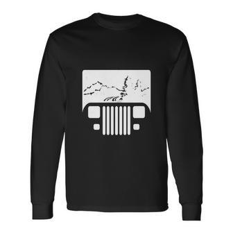 White Adventuring Yj Jeep Unisex Long Sleeve | Favorety DE