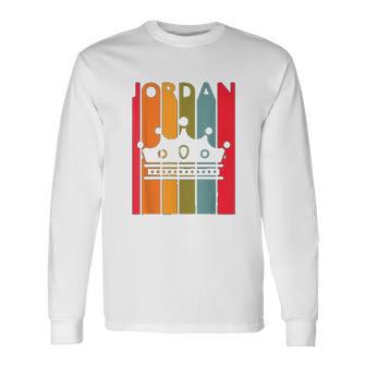 Jordan Gift Idea For Boys Men First Name Vintage Jordan Unisex Long Sleeve | Favorety AU