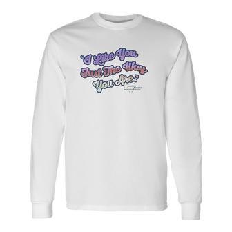 Mister Rogers Just They Way You Are Sheer Fitted Unisex Long Sleeve | Favorety CA