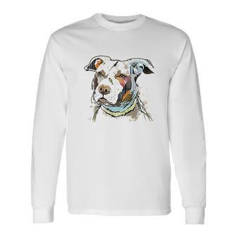 The Mountain Pet Pitbull Cotton Paper Pitbull Unisex Long Sleeve | Favorety