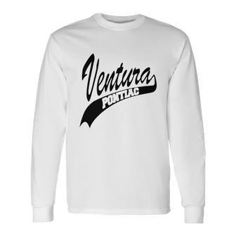 Pontiac Ventura - White Outline Unisex Long Sleeve | Favorety