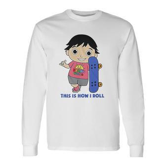 Ryans World Skater Ryan Little Boys Juvenile Kids Unisex Long Sleeve | Favorety DE