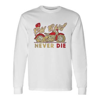 Vintage Motorcycle Native Chief Motorcycle Bikers Gift Unisex Long Sleeve | Favorety AU