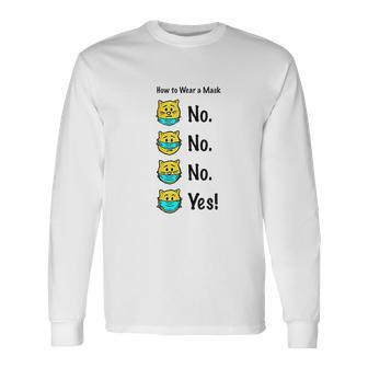 How To Wear A Cat Face Emoji Unisex Long Sleeve | Favorety CA