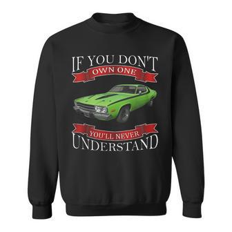 1973 Plymouth Road Runner Back Side Sweatshirt | Favorety CA