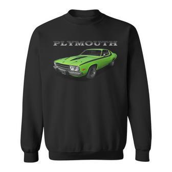 1973 Plymouth Road Runner Green Sweatshirt | Favorety