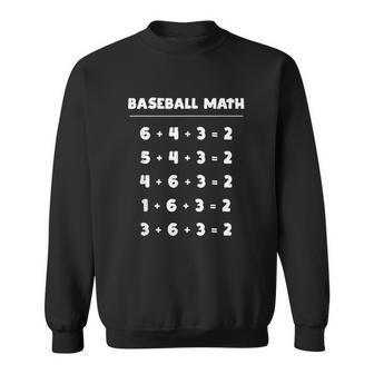 6 4 3 2 Baseball Math Cute Playing Softball Sweatshirt | Favorety DE