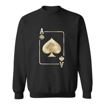 Ace Of Spades Playing Card Halloween Glam Costume Sweatshirt | Favorety DE