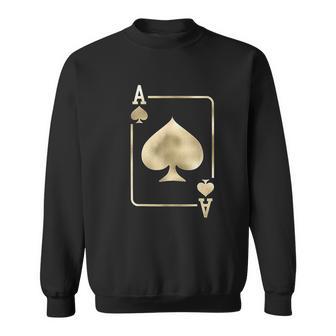 Ace Of Spades Playing Card Halloween Glam Sweatshirt | Favorety DE