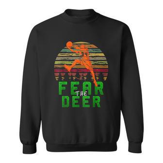 Fear The Deer Gift For Milwaukee Basketball Bucks Fans Sweatshirt | Favorety UK