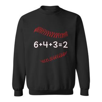 Funny Baseball Gift 6 4 3 2 Baseball Double Play Sweatshirt | Favorety DE