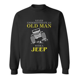 Mens Funny Jeep Tshirt Old Man With A Jeep Tee Sweatshirt | Favorety UK