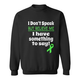 Non Verbal Awareness Cerebral Palsy Brain Damage Awareness Sweatshirt | Favorety UK