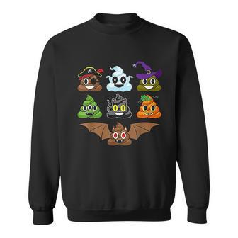 Poops Emojis Halloween Sweatshirt | Favorety