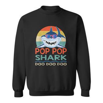 Pop Pop Shark Doo Doo Doo Vintage Matching Family Sweatshirt | Favorety