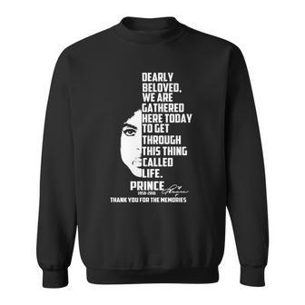 Prince Dearly Beloved We Are Gathered Here Today Sweatshirt | Favorety CA