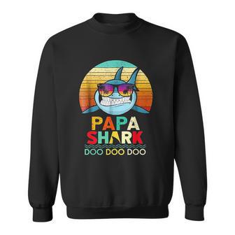 Retro Vintage Papa Shark Doo Doo Doo Sweatshirt | Favorety DE