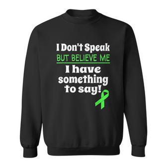 Verbal Awareness Cerebral Palsy Brain Damage Awareness Sweatshirt | Favorety