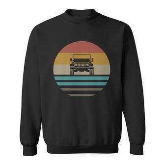 Vintage Jeeps Retro 70S Distressed Off Road Sweatshirt | Favorety