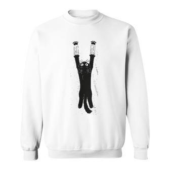 Paw Addict Funny Cat Cute Kitty Laughing Game Cat Sweatshirt | Favorety CA