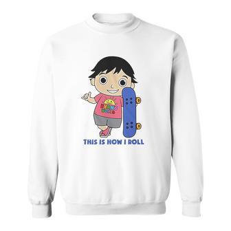 Ryans World Skater Ryan Little Boys Juvenile Kids Sweatshirt | Favorety AU