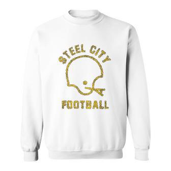 The Steel City Vintage Pittsburgh Football Sweatshirt | Favorety CA