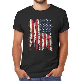 Adult Patriots American Distressed Flag Men T-Shirt | Favorety