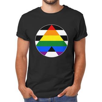 Ally Flag Circle Pyramid Pride Men T-Shirt | Favorety CA