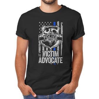 American Flag Blue Thin Line Apparel Advocate Police Men T-Shirt | Favorety CA