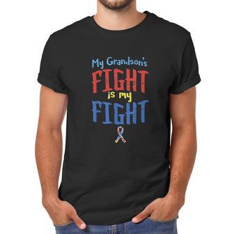 Autism Awareness Autistic Grandsons Fight Grandparent Men T-Shirt | Favorety DE