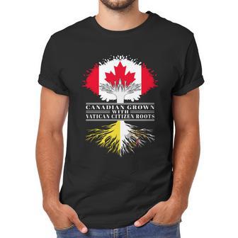 Canadian Grown With Vatican Citizen Roots Canada Vatican City Flag Tree Men T-Shirt | Favorety AU