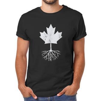 Canadian Roots Maple Leaf Canada Flag Design For Canadiens Men T-Shirt | Favorety CA