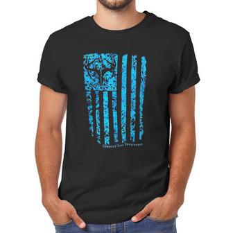 Country Life Outfitters Blue Camo American Flag Black Men T-Shirt | Favorety DE