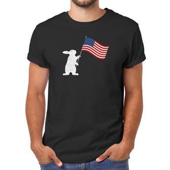 Cute Rabbit Usa Flag World War Champs July 4Th Men T-Shirt | Favorety DE