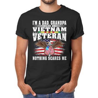 Mens Im A Dad Grandpa And Vietnam Veteran - Nothing Scares Me Men T-Shirt | Favorety AU