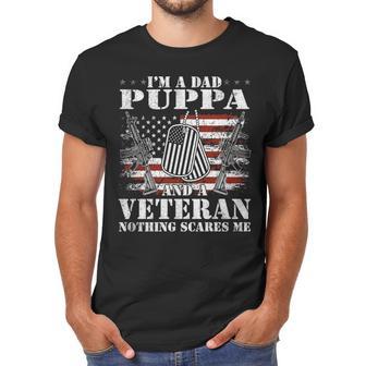 Im A Dad Puppa And A Veteran Nothing Scares Me Men T-Shirt | Favorety DE